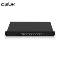 Serveur Pare-feu Rackable CWWK 1U C236 19'' avec processeur I3-8100/i5-9400/i7-8700, 8 ports LAN I226V, SFP+ 10Gbe, USB3.0, DDR4, Appliance Serveur OPNsense