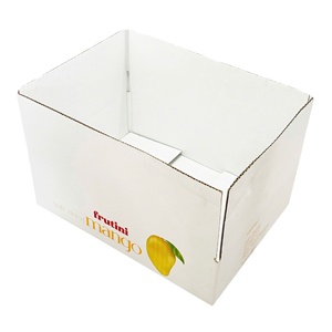 OEM H2 Juice <b>Mixed</b> Color 2mm Thick 5-Layer Corrugated Paper Fruit <b>Box</b> Square Slotted Folding Design UV Coating Eco-Friendly - Product Image 2