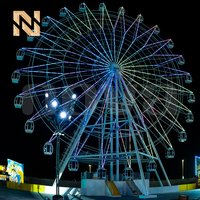 Grande Roue Nova Rides de 42 m, Grandiose Roue de Feris pour Parcs d'Attractions, Attraction Scénique, Accessoires pour Grande Roue
