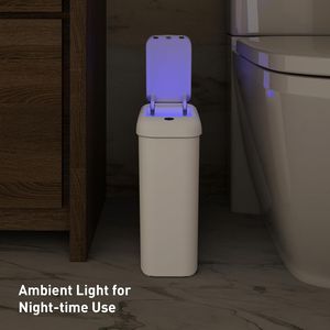 Cubo de Basura Inteligente de 2.6 Galones con Sensor de Movimiento, Tapa Impermeable, para Hogar, Oficina, Baño, Cocina, Bolsa de Basura Doméstica - Product Image 4