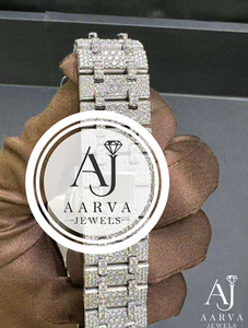 Reloj Mecánico Iced con Esfera Cuadrada, Pulsera de Cristal, Tono Plateado, Incrustaciones de Diamantes, Regalo de Joyería - Product Image 1