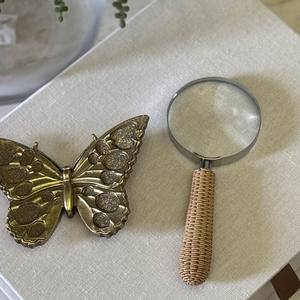 Lupa de Mano Elegante de Latón con Lente de Alta Claridad para Joyería, Monedas, Sellos, Antigüedades, Manualidades y Oficina - Product Image 2