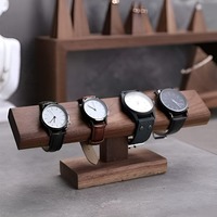 Support de Présentation Rectangulaire en Bois Massif pour Montres Mécaniques, Présentoir de Comptoir pour Bracelets, Idéal pour la Vente au Détail