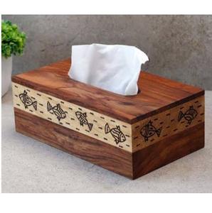 Dispensador de Servilletas de Madera, Porta Papel Higiénico de Madera, Decoración y Accesorios para Mesa, Porta Papel Higiénico Decorativo de Estilo Superior - Product Image 1