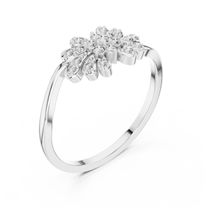 Bague de fête élégante 14K en argent bijoux CZ - Product Image 3