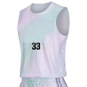 Conjunto de Camiseta de Baloncesto Degradada para Hombre con Número 33, Impresión por Sublimación, Secado Rápido, Uniforme Deportivo, Ropa de Verano - Product Image 4