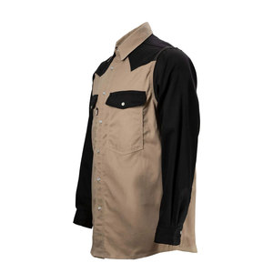 เสื้อเชิ้ตทำงานนิรภัย NFPA2112 CAT2 ป้องกันไฟลุก แขนยาว สไตล์ตะวันตก สำหรับงานเชื่อม - Product Image 4