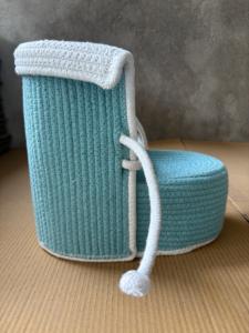 Cesto de Ropa Plegable de Algodón, Duradero, Sostenible y Moderno, con Tapa, Multiusos, de Gran Capacidad, Diseño que Ahorra Espacio para Uso Doméstico - Product Image 4