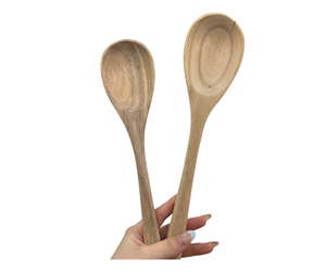 Juego de Cucharas de Madera Natural, Estilo Vintage Elegante, Grabado de Logotipo Personalizado, Suministro al por Mayor - Product Image 1