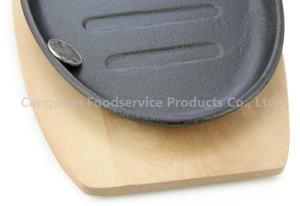 Cast Iron <b>Skillet</b>, Cangshan Cast Iron Fry <b>Pan</b>, Cast Iron Platter Fire No Coating Cast Iron Fry <b>Pan</b> Cast Iron Pre-seasoned - Product Image 6