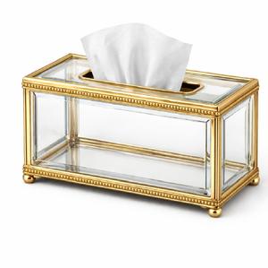 Boîte à mouchoirs en métal blanc moderne avec design découpé au laser pour la décoration de la maison, boîte à mouchoirs décorative en fer - Product Image 5