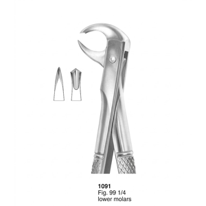 คีมถอนฟัน รุ่น Fig. 99 1-4 ฟันกรามล่าง (แบบอังกฤษ) |   สแตนเลสเกรดพรีเมียม - Product Image 3