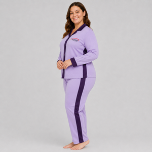 <b>Women</b> Sleepwear <b>Pajama</b> Set Custom Logo Soft Cotton Breathable Comfortable Lounge Set Private Label Wholesale Factory Supplier - Product Image 3
