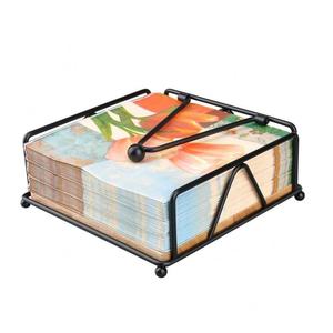 Porte-serviettes en métal doré, porte-mouchoirs en métal, porte-serviettes triangulaire vertical en acier inoxydable - Product Image 5