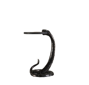 Snake Glass <b>Top</b> <b>Mirror</b> Console <b>Table</b> Metal Frame Bone Inlay Console <b>Table</b> Unique Metal Design Console <b>Table</b> - Product Image 5