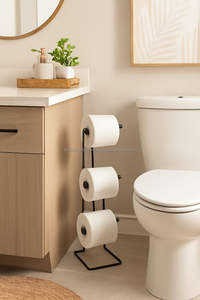 Elegante Soporte de Inodoro de Hierro para Baños Domésticos que Mejora la Organización y el Aspecto Visual - Product Image 5