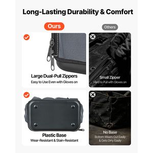 Borsa Portautensili da 13,2 Pollici con 39 Tasche, Organizzatore Portatile per Manutenzione Elettrica, Contenitore in Plastica Rigida - Product Image 5