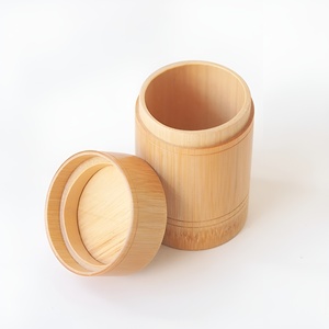 Meilleure vente de boîte à thé en bambou naturel tube de rangement avec couvercle logo personnalisé biodégradable fabriqué au Vietnam - Product Image 5
