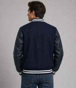 HMR Custom High-Quality Wool & Leather Sleeve Letterman <b>Jacket</b> | Embroidered Logo Varsity <b>Jacket</b> for Men & <b>Women</b> - Product Image 6