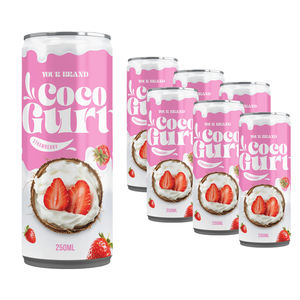 Bebida de Yogur de Coco Recién Exprimido en Lata de 250 ml, Bebida Saludable, Fabricante Vietnamita, Certificación BRC HALAL, Muestra Gratuita - Product Image 1