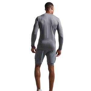 Camisetas de Manga Larga para Hombre, de Alta Calidad, Precio de Fábrica, Poliéster y Elastano, Corte Ajustado, Cuello Redondo, Elásticas, para Gimnasio - Product Image 3
