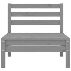 Conjunto de Muebles de Jardín Modulares Compactos de Madera de Pino Sólido Gris - Product Image 3