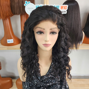 Perruques en cheveux vietnamiens bruts, ondulations profondes, couleur naturelle, 22-30 pouces, cheveux vierges, avec fournisseur en gros - Product Image 1