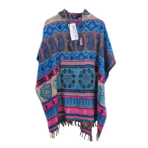 Fashionable Warm Acrylic Poncho Winter Ponchos for <b>Women</b> <b>Cape</b> Acrylic Woolen Poncho Easy to Wear with High Quality From India - Product Image 1