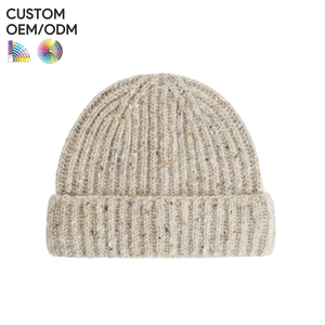 Mens everyday beanie <b>hat</b> cotton soft knit style custom logo OEM ODM support for bulk apparel brands - Product Image 1
