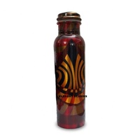 Bouteille en cuivre et en métal de conception et de style personnalisés à bas prix bouteille martelée en cuivre la plus vendue d'Inde ancienne fantaisie faite à la main