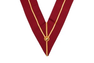 Collier d'officier de l'arche royale, insignes maçonniques de qualité supérieure, collier d'officier de chapitre cérémoniel brodé de fils d'or, écharpe - Product Image 5