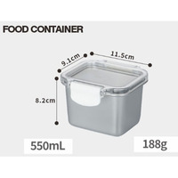 Boîtes de rangement de cuisine en acier inoxydable, contenants alimentaires avec couvercles verrouillables