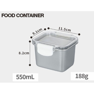 Stainless steel <b>kitchen</b> <b>storage</b> <b>boxes</b> Food <b>Storage</b> Containers with Locking Lids - Product Image 3