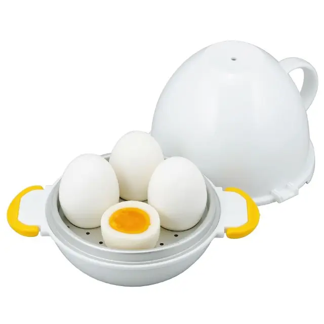 Japanese Boiled Egg Cooker Energy-saving Kitchen Gadget RE-278 Microwave Egg Boiler for Three Eggs