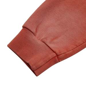 100% Organic Cotton Eco-Friendly Winter Fashion Embroidered Hoodies Sweatshirts Solid Breathable <b>Sun</b> Faded Acid Wash Hoodie - Product Image 5