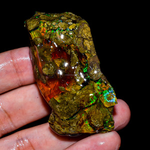 Exclusif de qualité supérieure 100% naturel Welo feu éthiopien opale huile brute pierre précieuse en vrac pour la fabrication de bijoux opale huileuse - Product Image 3