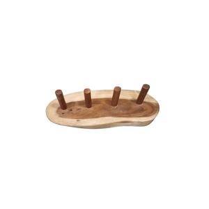 Soporte Ecológico para Tacos de Madera de Acacia Natural, con 4 Ranuras, Estilo Rústico, para Restaurantes, Servicios de Catering y Decoración de Cocina - Product Image 6