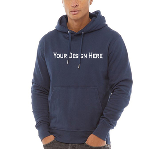 Sweat-shirt à capuche surdimensionné en coton polyester 350 GSM avec logo brodé personnalisé pour hommes - Product Image 6