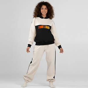 Nouvel Arrivage 2026 – Ensemble 2 Pièces Femme Hiver 100% Coton, Sweat à Capuche Uni et Pantalon, Qualité Supérieure, Dernier Style - Product Image 1