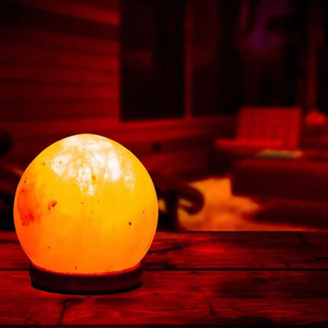 โคมไฟเกลือหิมาลัยคุณภาพสูง รูปทรงกลม สีชมพูธรรมชาติ งานฝีมือสำหรับตกแต่งห้อง แกะสลักด้วยเทคนิคพิเศษ รับสั่งทำตามแบบ - Product Image 2