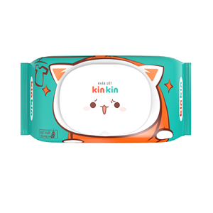 Toallitas Húmedas para Bebé Kinkin, 100 Unidades, Nuevas, Antibacterianas, Protección UV, Prevención de Irritaciones, Retención de Humedad, 100% Naturales - Product Image 1