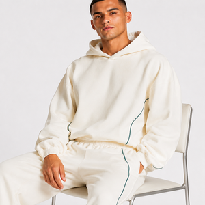 Sweat-shirt à capuche pour homme avec logo personnalisé, style décontracté, coupe ample, en molleton premium, sweat-shirt à capuche pour homme - Product Image 4