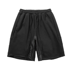 Shorts pour hommes grande taille, nouveau design, bleu uni, streetwear, haute qualité, effet délavé soleil, vente en gros - Product Image 5
