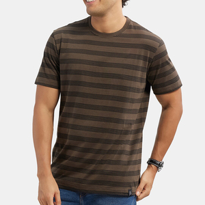 T-shirts décontractés pour hommes à manches courtes, 100 % coton, respirants, séchage rapide, anti-plis, colorés/blancs, col rond, vente en gros - Product Image 3