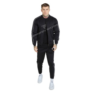 ชุดกีฬาผ้าฟลีซและกางเกงผ้าคอตตอน100% สำหรับผู้ชายมีโลโก้ตามสั่งสำหรับฤดูหนาว - Product Image 1