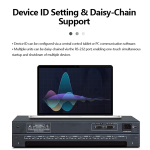 Contrôleur de volume programmable AV-PWR8S, séquenceur d'alimentation, relais réseau 8 canaux, RS232, processeur audio professionnel, système de sonorisation de scène - Product Image 4