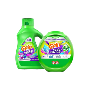 Lessives en dosettes Gain Flings avec protection anti-odeurs, 60 unités, parfum Super Fresh Blast, dosettes de lessive HE 3-en-1 - Product Image 3
