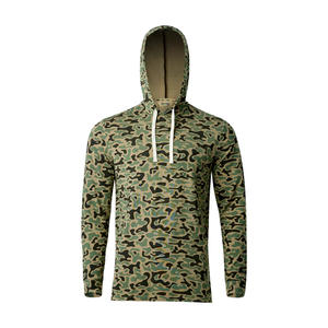 Camisetas de pesca con capucha, manga larga, UPF 50, resistentes a los rayos UV, transpirables, para actividades al aire libre. - Product Image 2