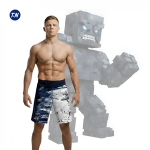 Shorts MMA personnalisés de haute qualité, confortables pour hommes, protection UPF50, imprimé par transfert thermique, polyester, compression ergonomique, design avant - Product Image 2