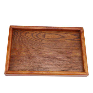 Plateau de service en bois rustique style ferme avec poignée, finition vieillie, pour hôtel, maison, table basse - Approvisionnement en gros pour Ramadan et Diwali - Product Image 2